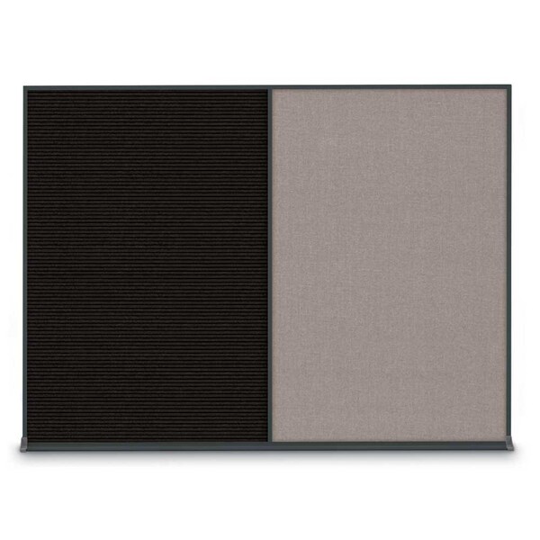 Double Door Radius Plus Corkboard, 48"X